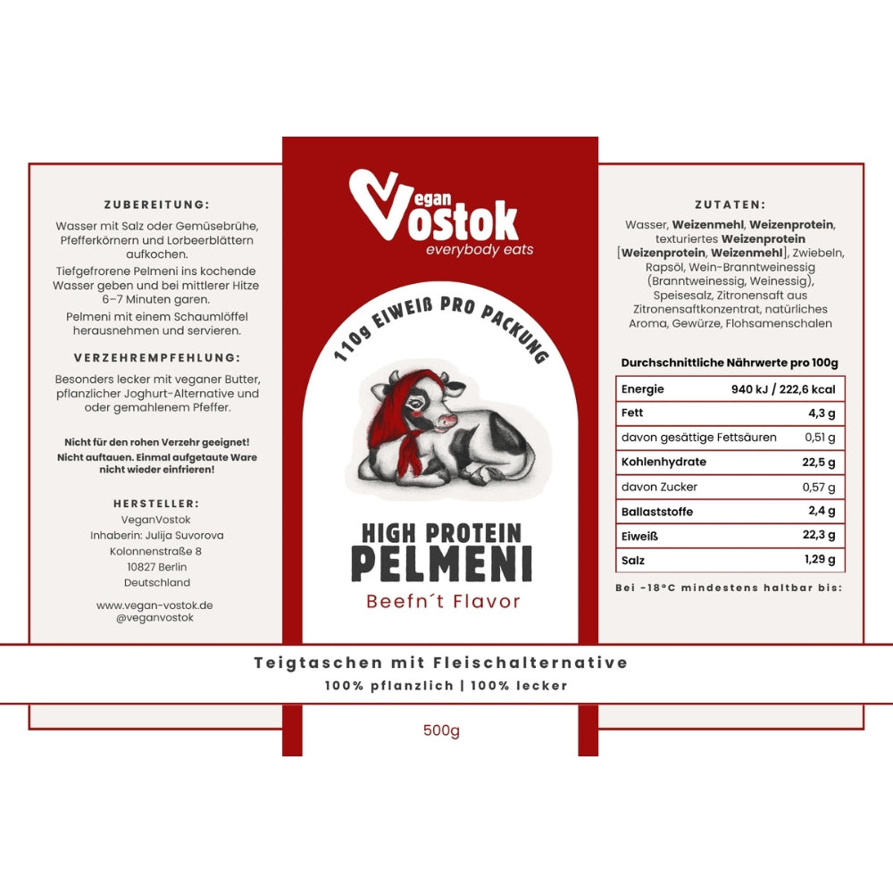 Vegane Pelmeni - Beefn´t Flavor (Rindgeschmack)