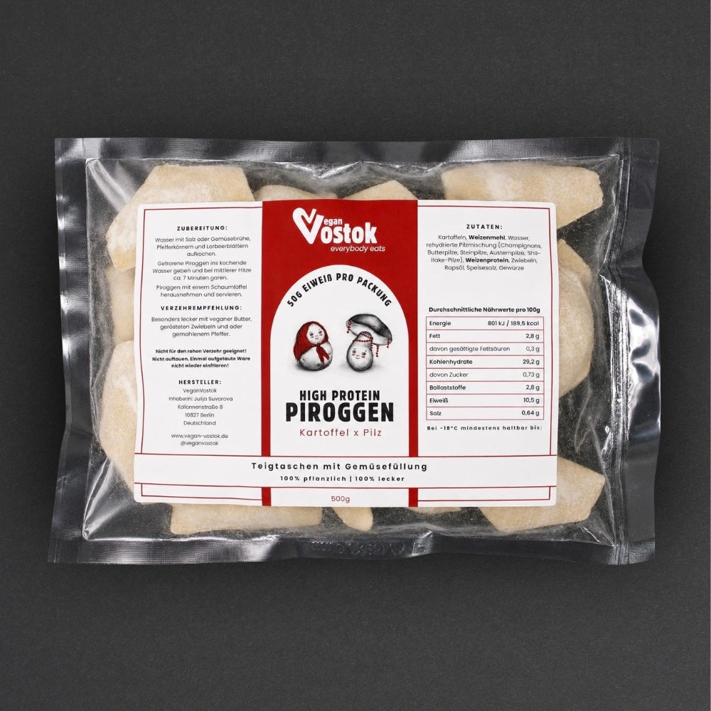 Vegane Piroggen - Kartoffel x Pilz Füllung