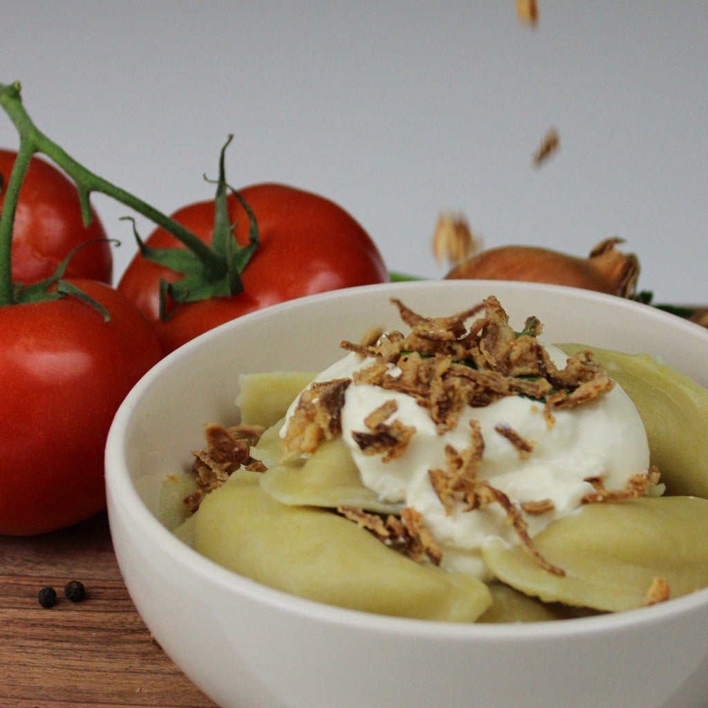 Vegane Piroggen - Kartoffel x Pilz Füllung